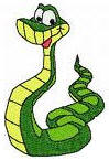 Serpiente Kaa - imagen adaptada de http://www.freewebs.com/embroiderydesignstore/